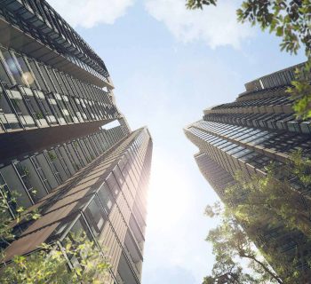 Martin Modern bottom up view residential towers Martin Modern bottom up view residential towers